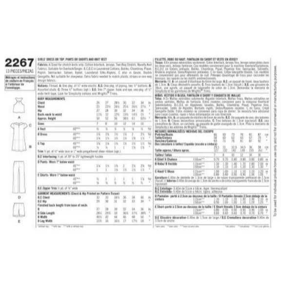 Simplicity 2267 Disney Hannah Montana Girls 7-16 Dress Top Pants Sewing Pattern - Picture 3 of 4